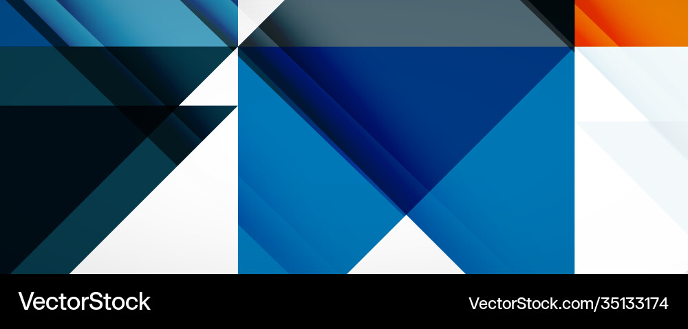 Set triangle geometric backgrounds Royalty Free Vector Image