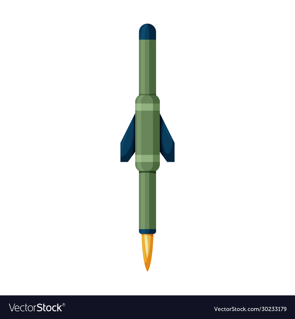 Ballistic missile iconcartoon icon