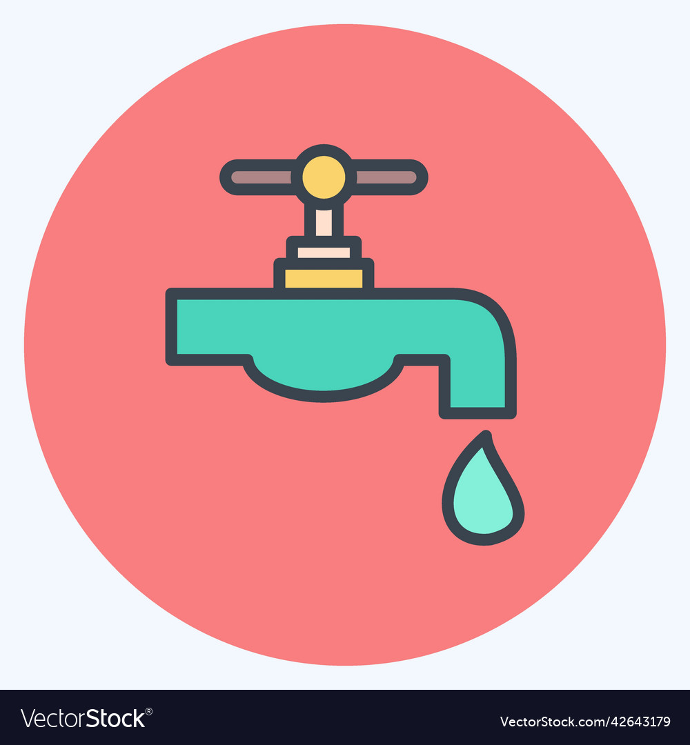 Icon water resource suitable for education symbol