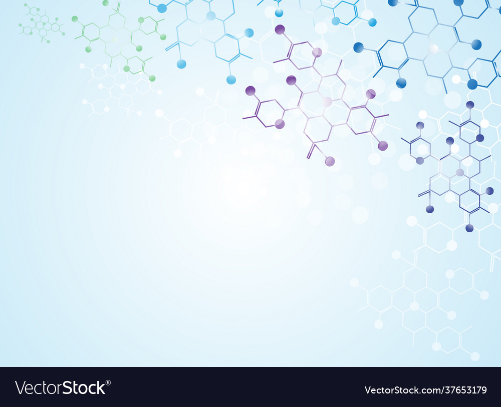 Molecular medical background Royalty Free Vector Image