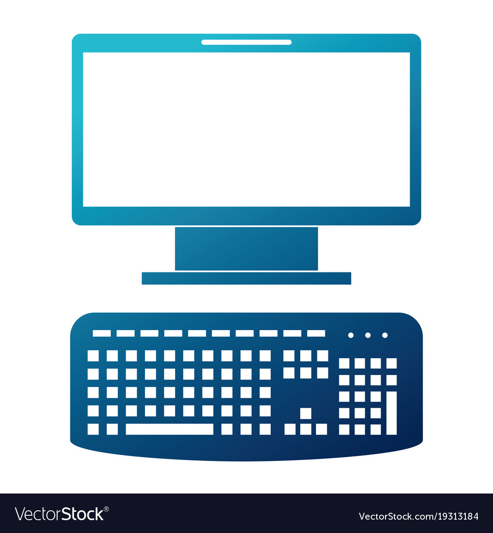 Computer desktop isolated icon