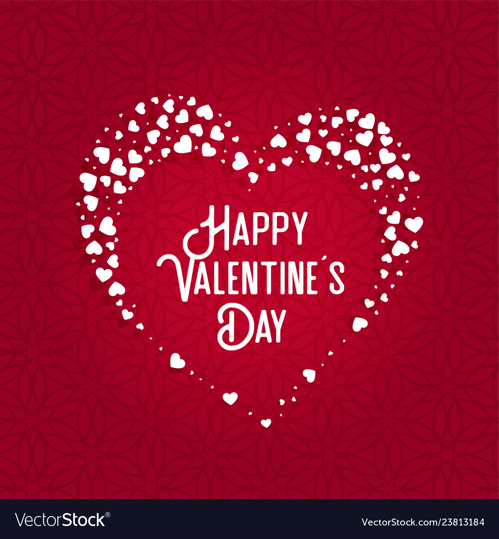 Greeting Card Design For Valentines Day Royalty Free Vector