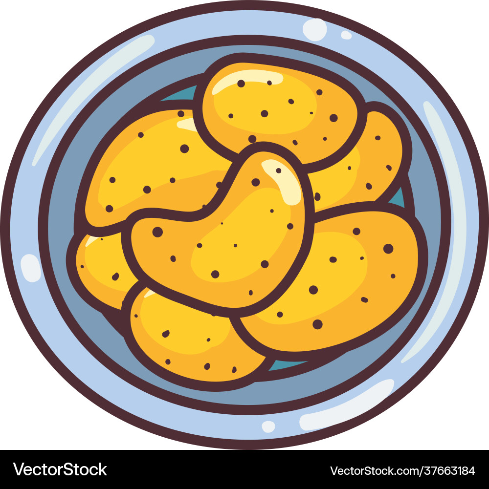 Isolated potatoes icon Royalty Free Vector Image