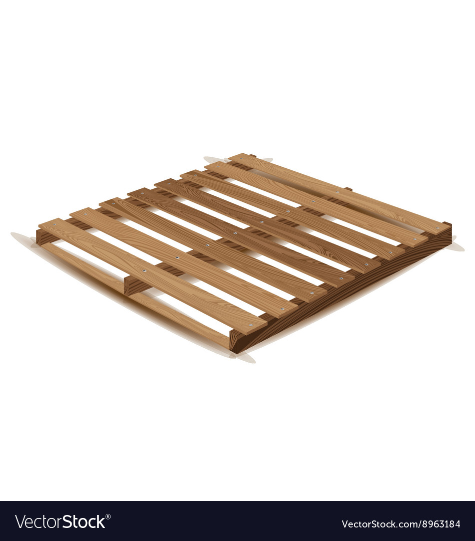 Wooden Pallet Pallets To Transport And Vector Image