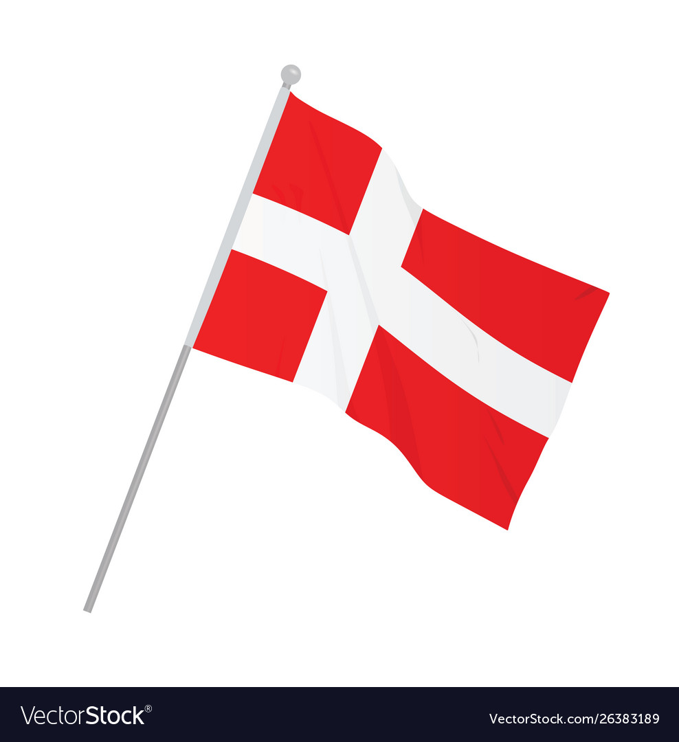 Denmark National Flag Royalty Free Vector Image