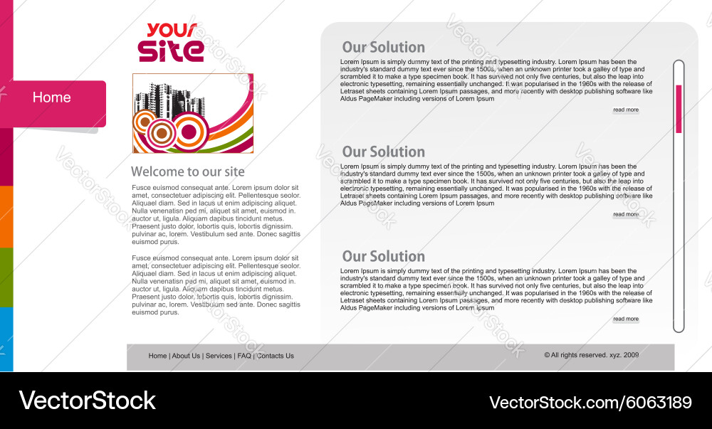 Design template Royalty Free Vector Image - VectorStock