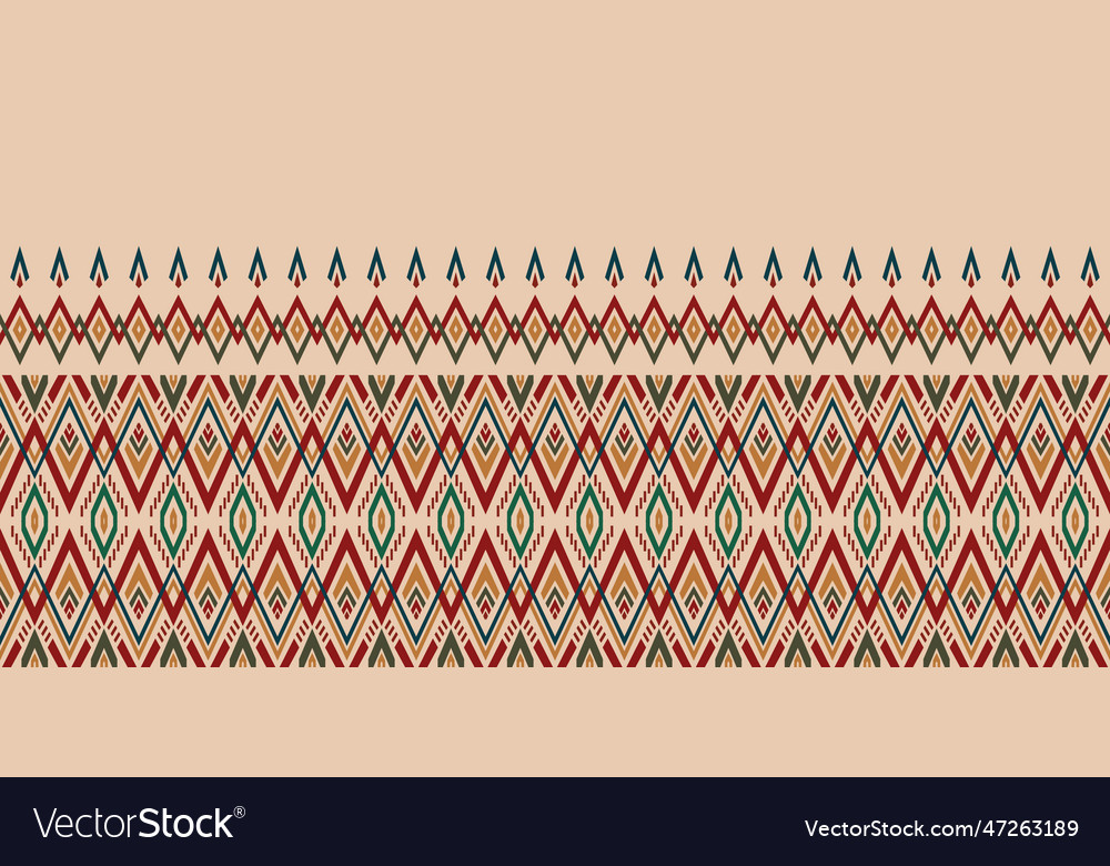 Ethnic Geometric Seamless Pattern Royalty Free Vector Image