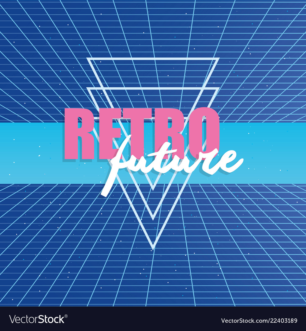 Retro future label icon Royalty Free Vector Image