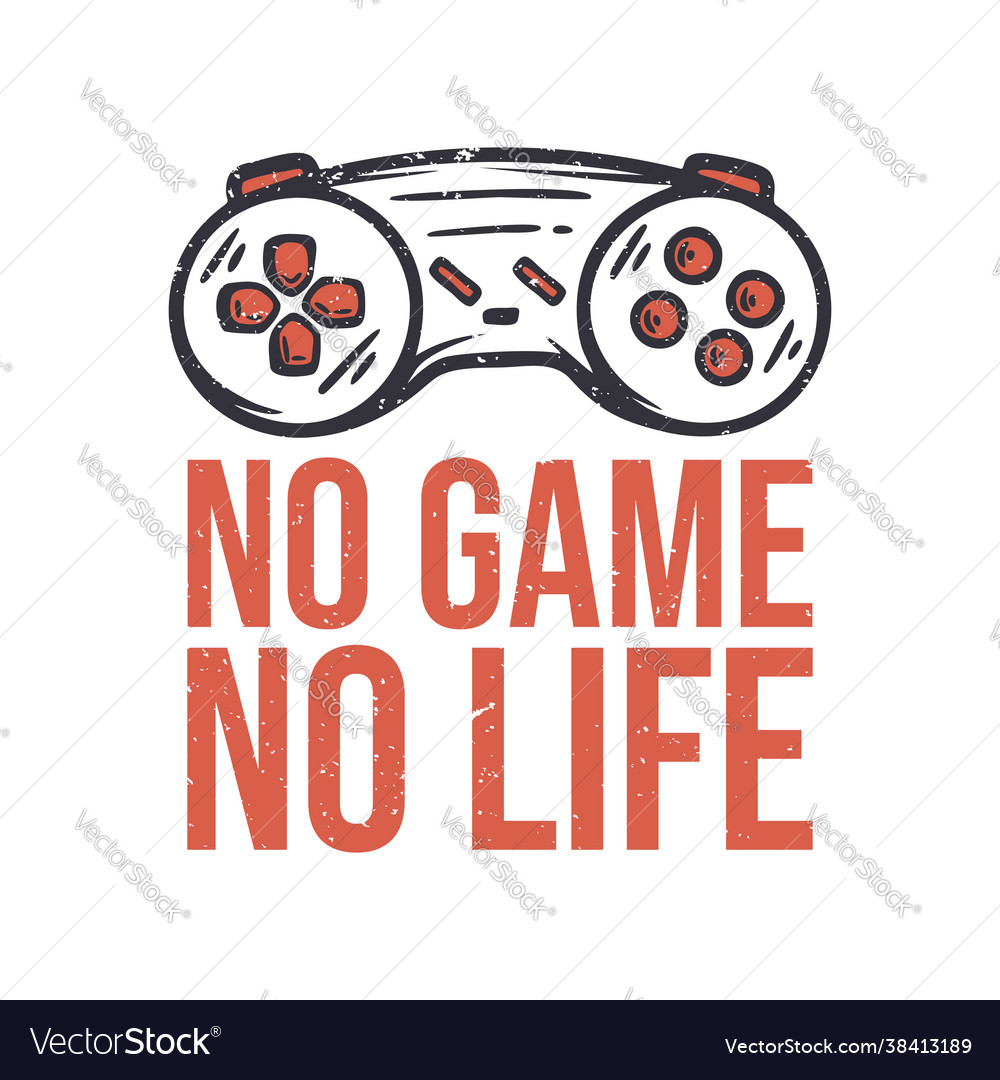 Logo design gamer life breathe with game Vector Image