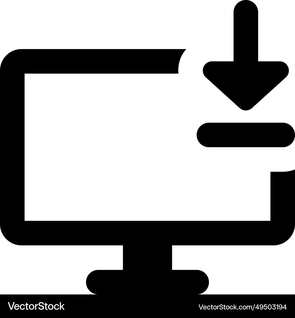 Fetching data from the desktop domain Royalty Free Vector