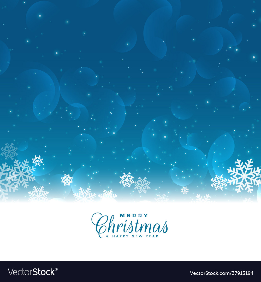 Merry christmas snowflakes greeting Royalty Free Vector