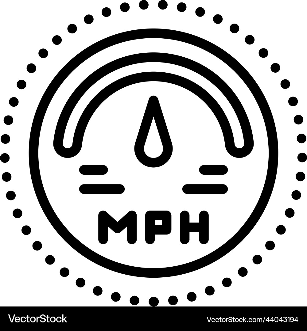 Mph Royalty Free Vector Image - VectorStock