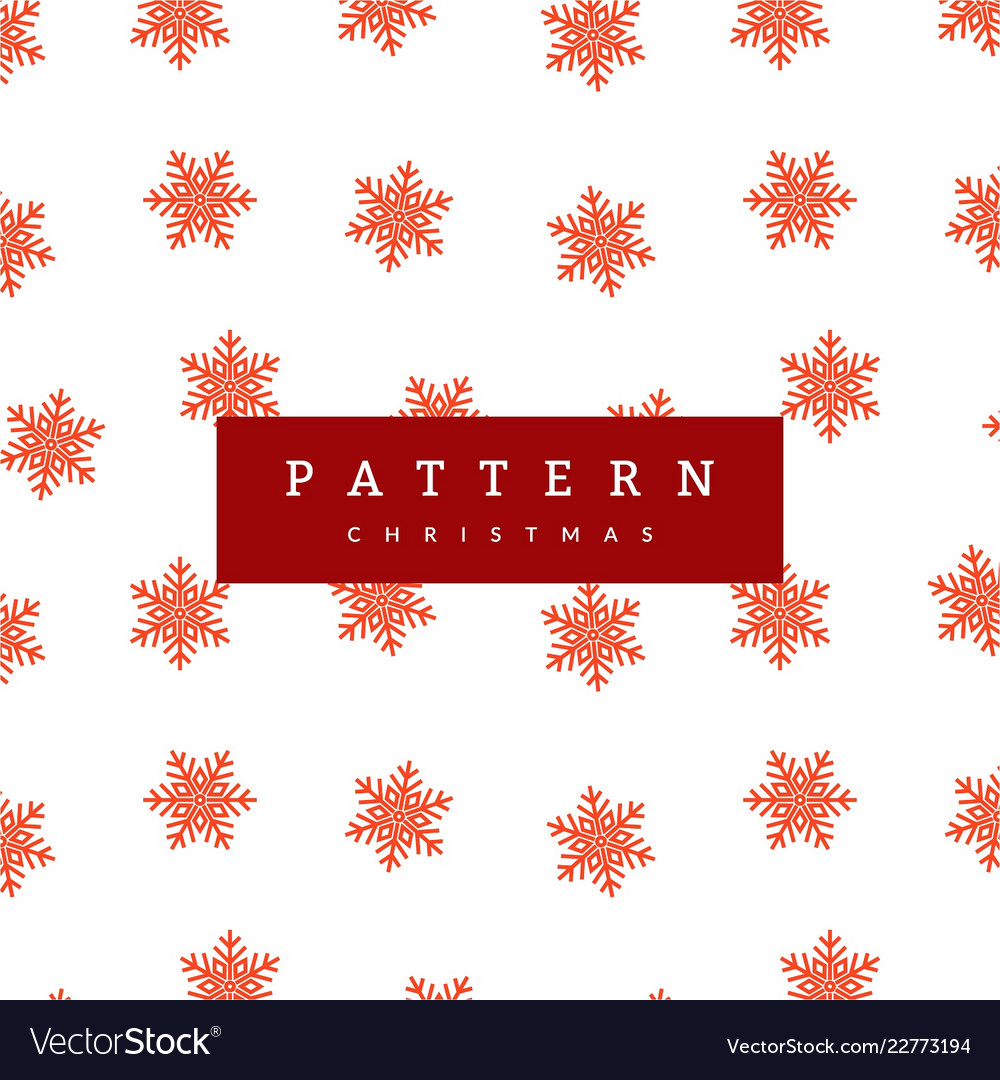 Seamless pattern snowflake on white