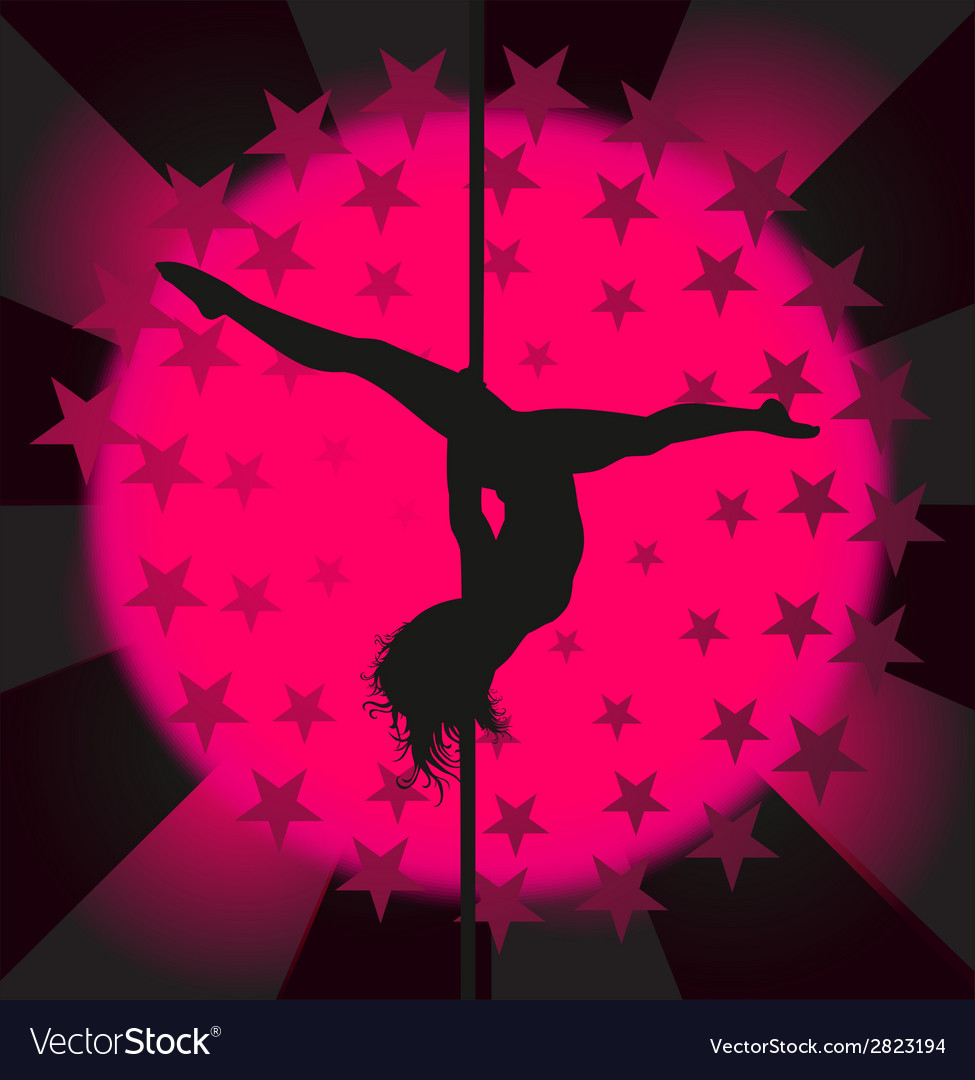 Sexy Pole Dancer Royalty Free Vector Image Vectorstock