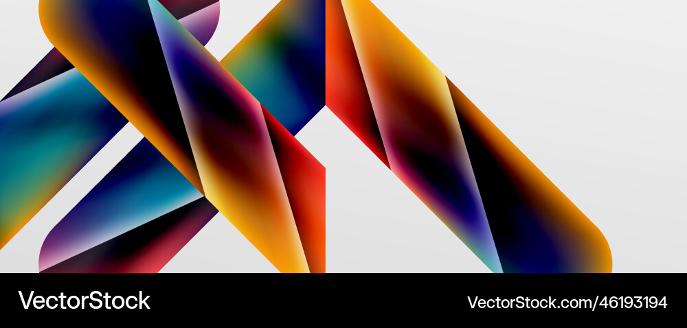 Triangle fluid color gradient abstract background Vector Image