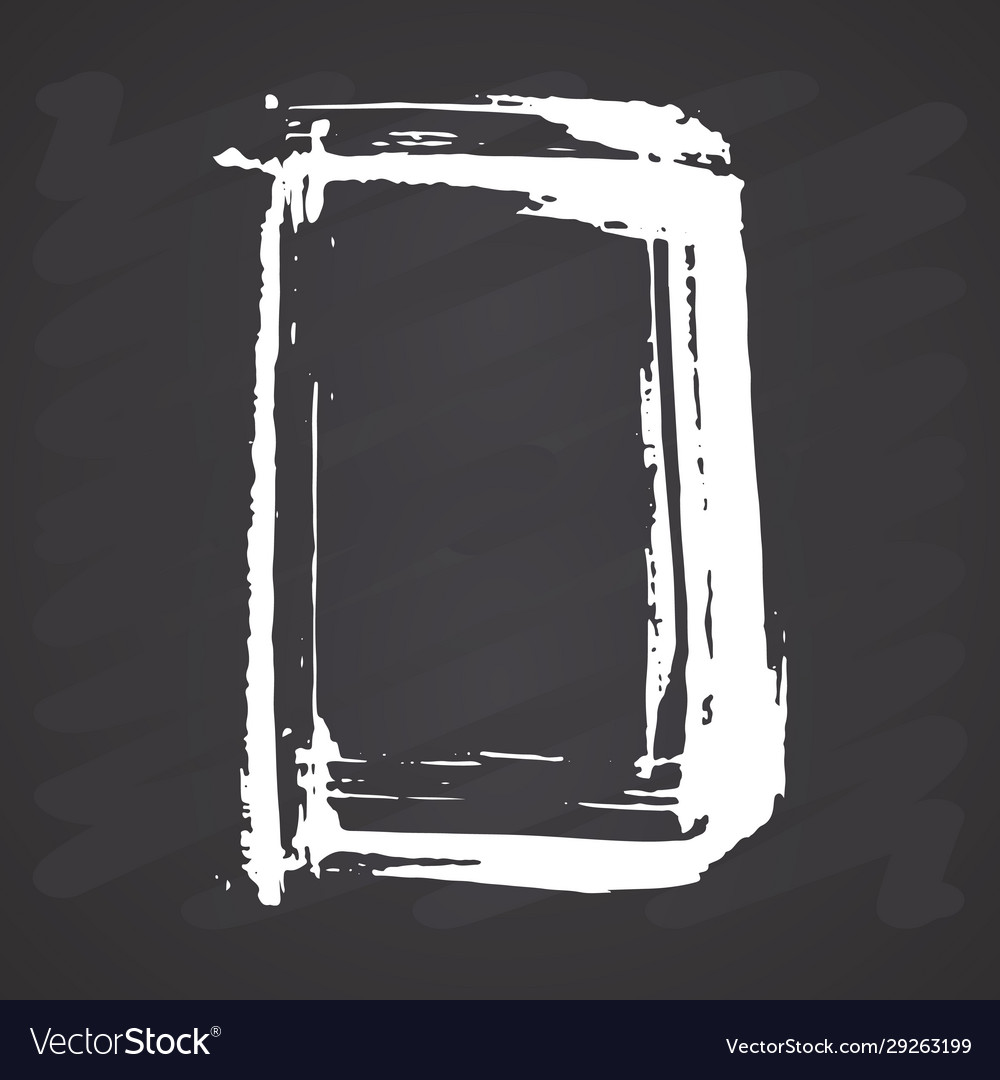 Frame or text box grunge textured hand drawn Vector Image