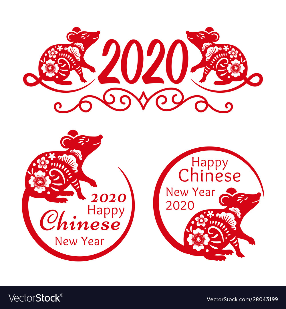 Rat new year 2020 signs