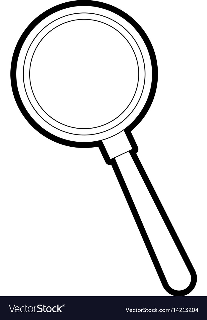 Magnifying glass icon image Royalty Free Vector Image