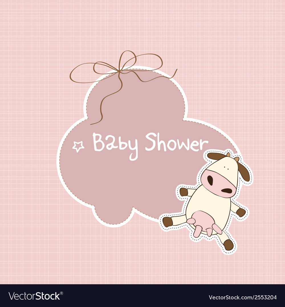 new baby announcement card with cow new baby annoucement