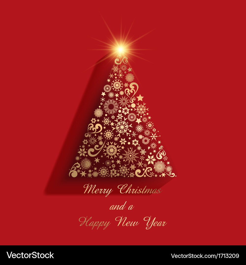 Christmas tree background Royalty Free Vector Image