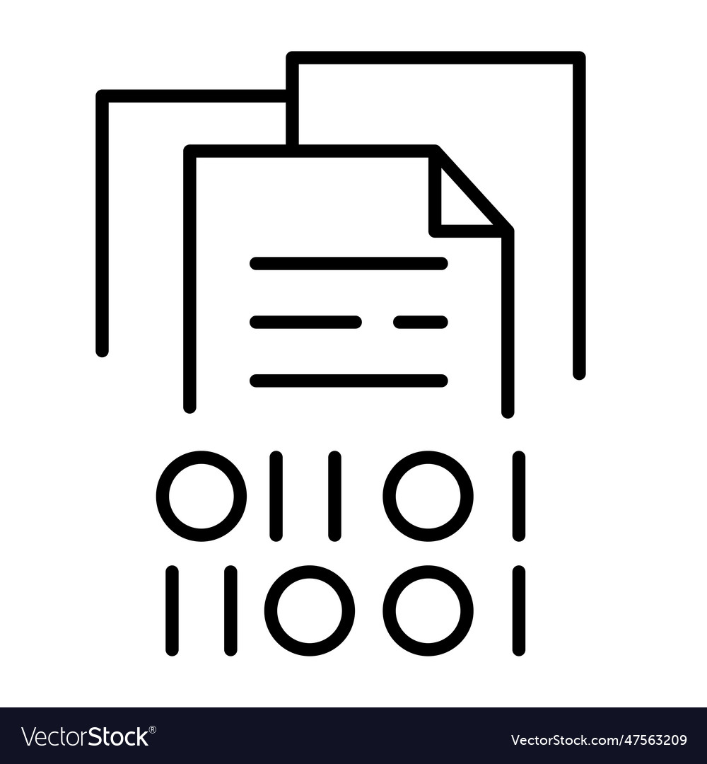 Data processing icon Royalty Free Vector Image