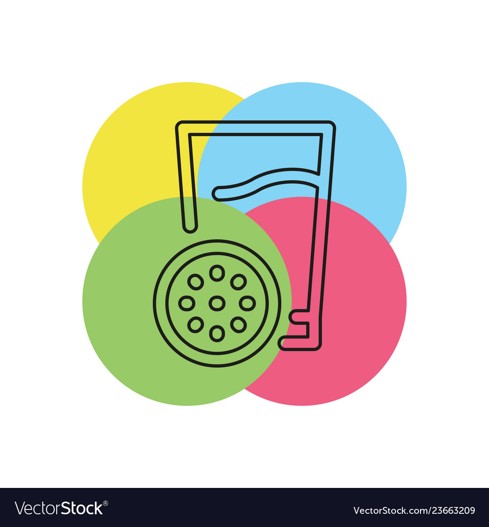 Fresh orange juice glass cocktail Royalty Free Vector Image