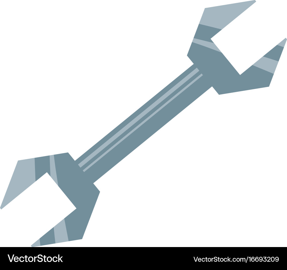 Wrench construction tool Royalty Free Vector Image