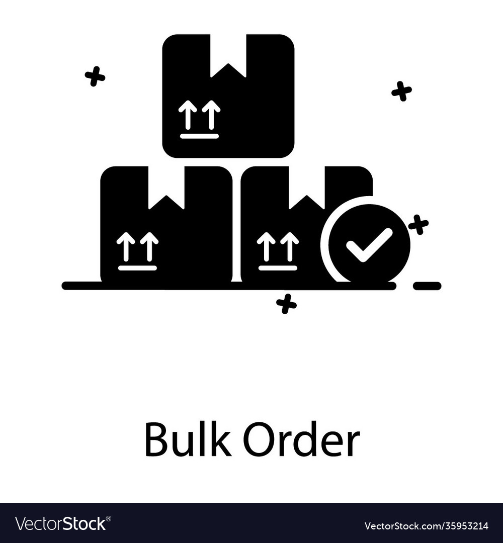 Bulk order Royalty Free Vector Image - VectorStock