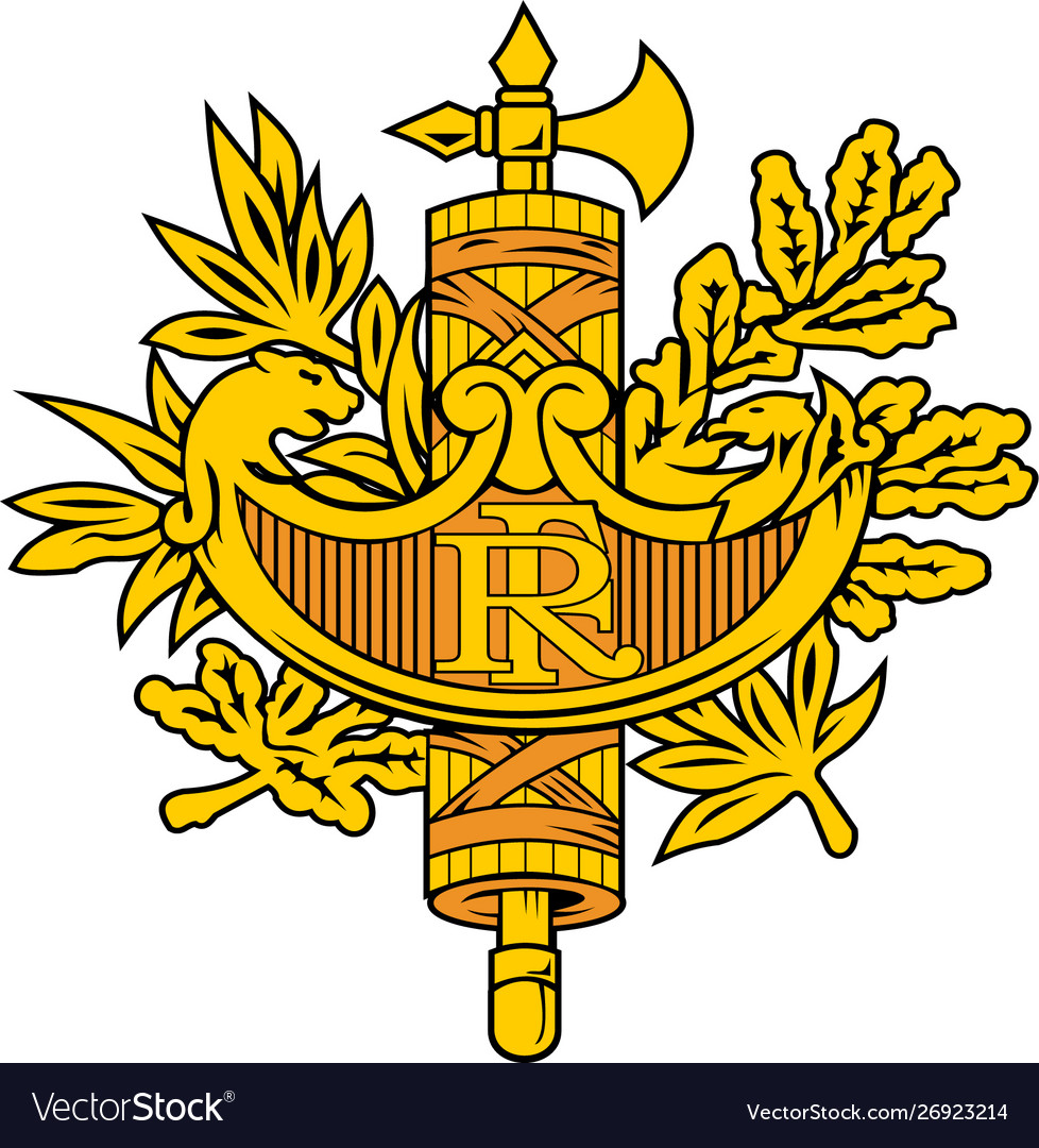 Coat arms france Royalty Free Vector Image - VectorStock