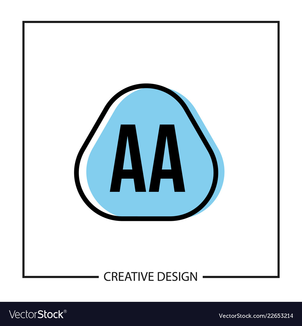 Original Buchstaben aa Logo Vorlage Design