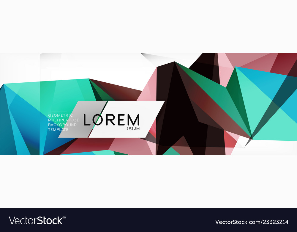 Science background abstract triangle pattern