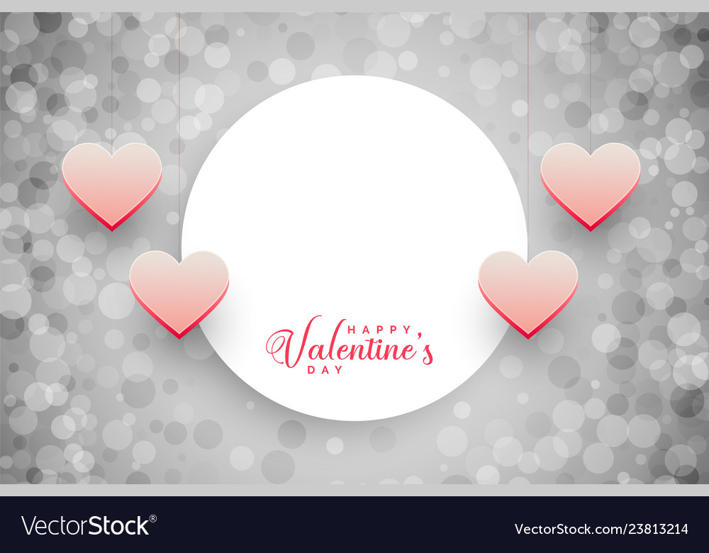 Stylish valentines day background with text space