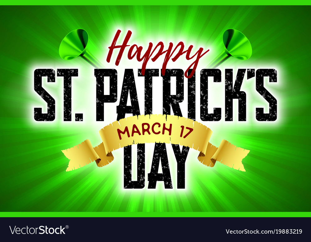 Happy st patricks day march 17 Royalty Free Vector Image