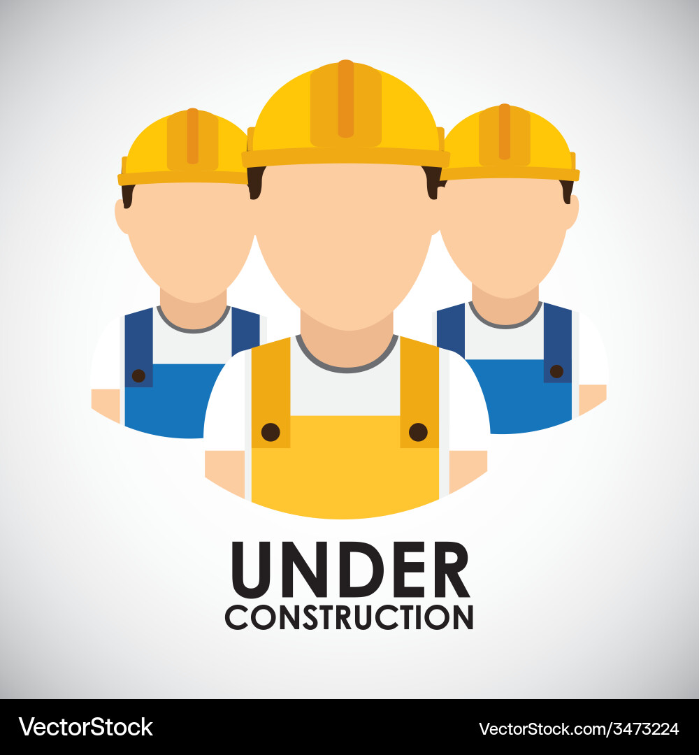 Under construction Royalty Free Vector Image - VectorStock