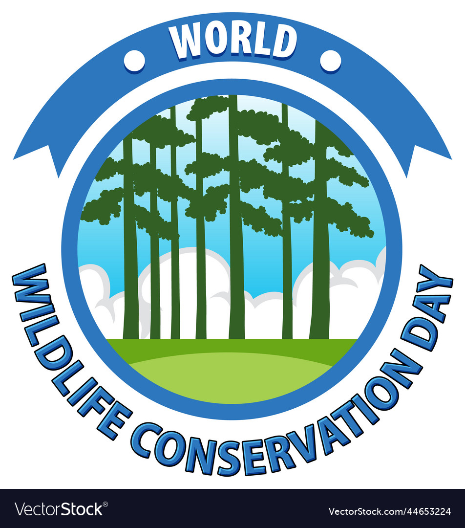 World wildlife conservation day banner design Vector Image