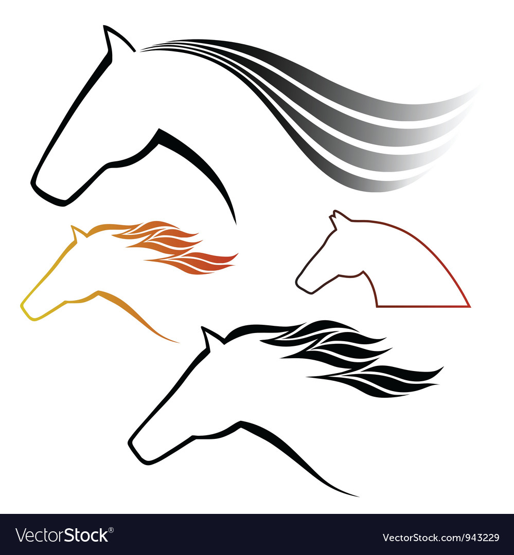 Horse Symbol Vector Image
