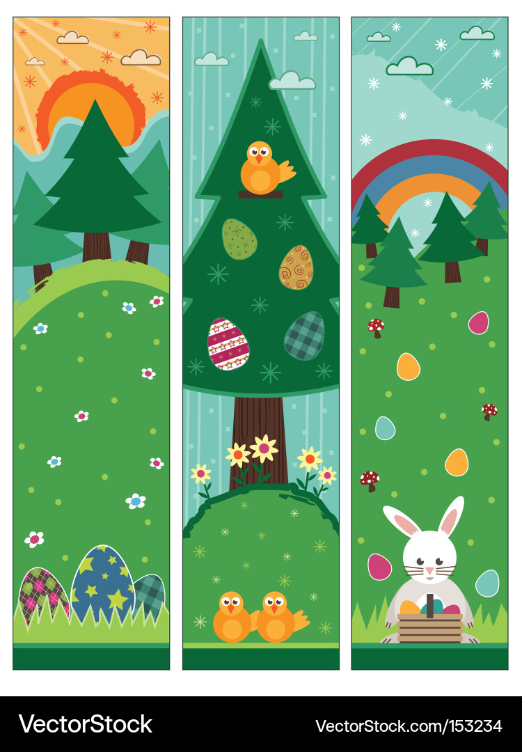 Easter banners Royalty Free Vector Image - VectorStock