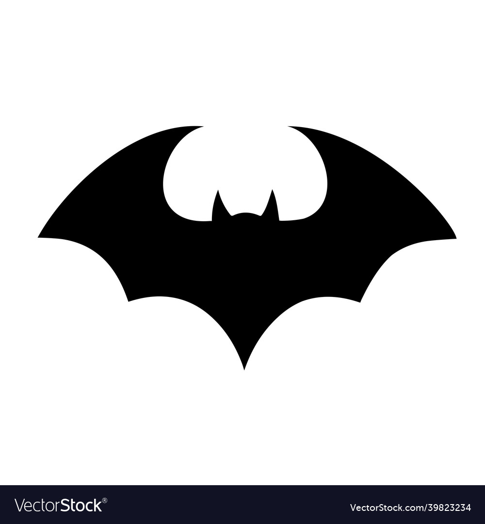 Halloween flying bat vampire bat dark Royalty Free Vector