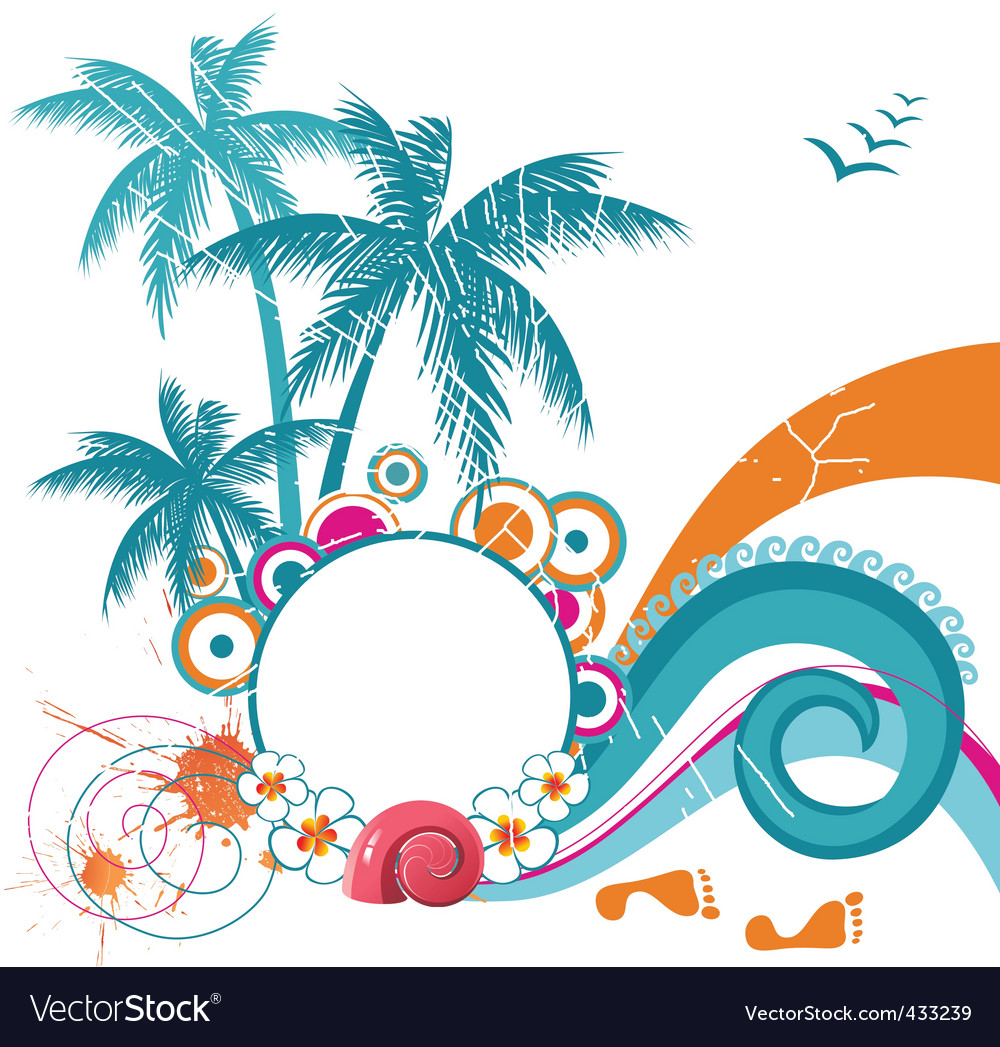 Tropical landscape Royalty Free Vector Image - VectorStock