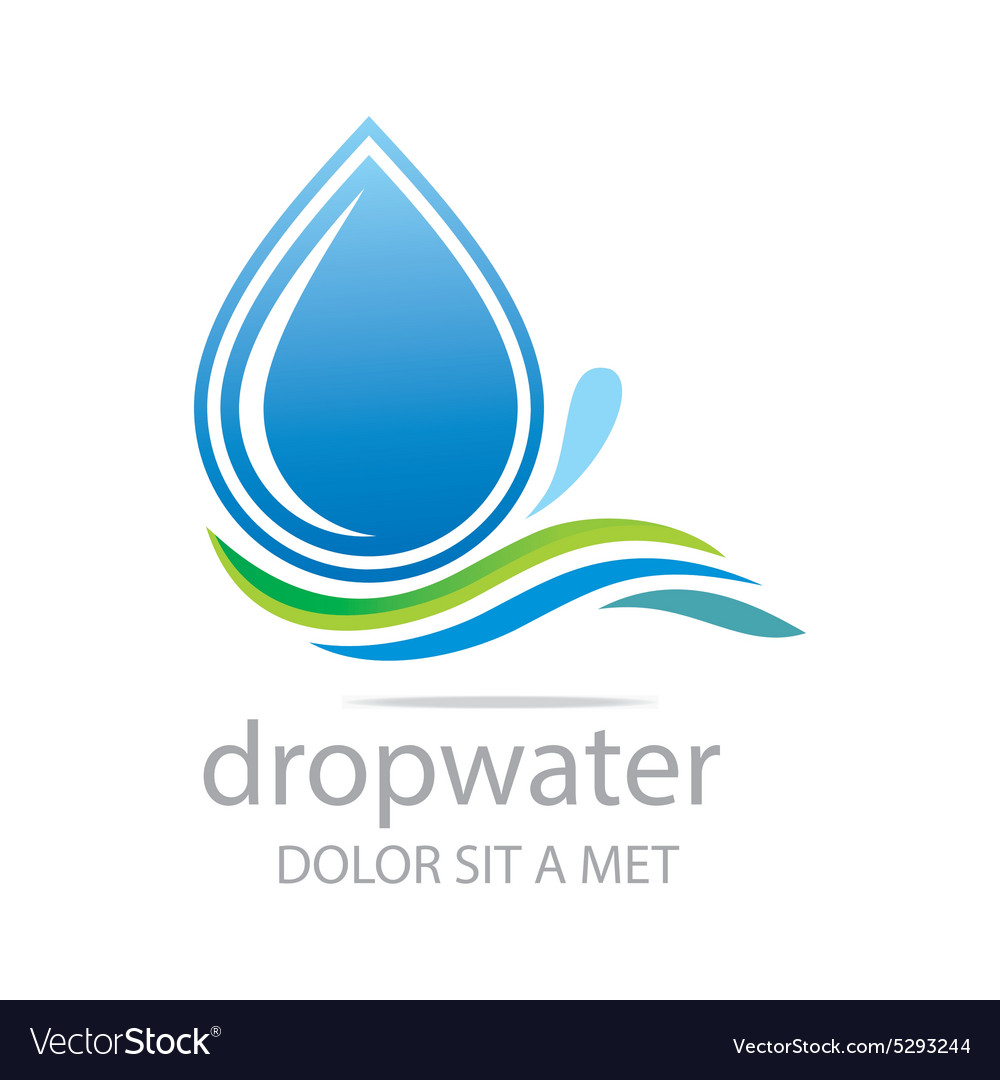 Drop water pure shapes symbol design icon