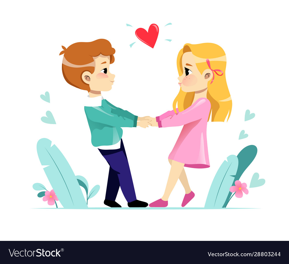 Happy valentine s day concept loving couple Vector Image