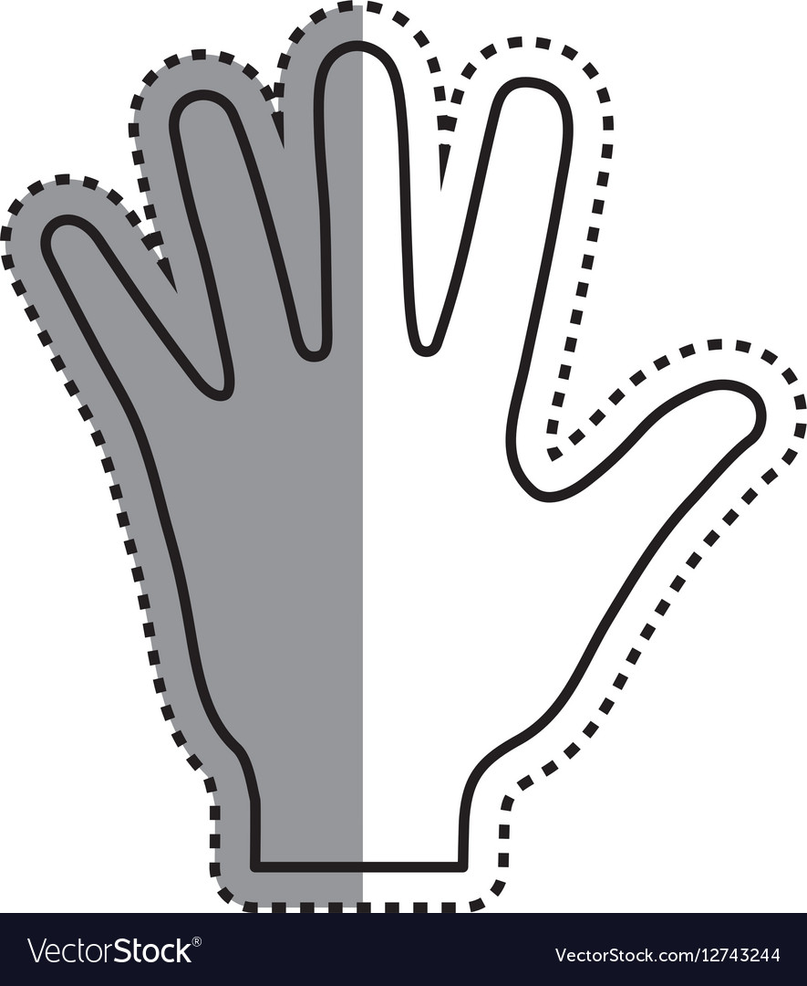 Human hand symbol