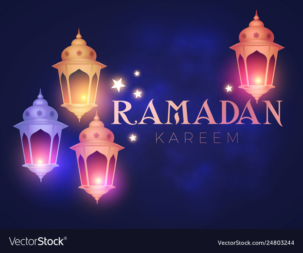 Ramadan kareem greeting islamic holiday design Vector Image