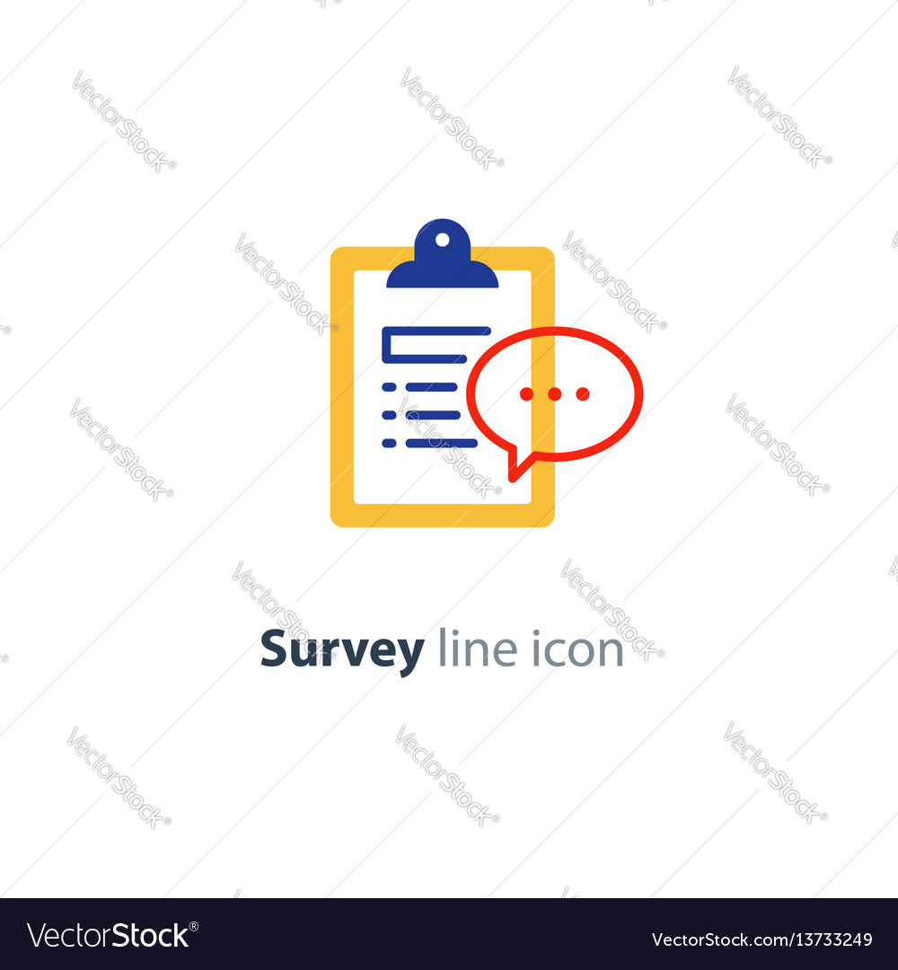 Brief report icon to do list and speech bubble Vector Image