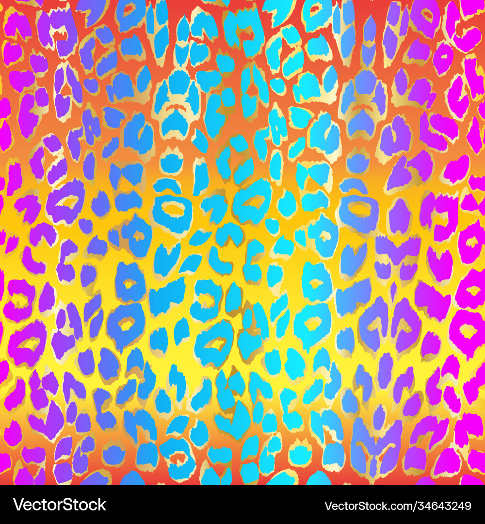 Leopard skin seamless pattern animals print Vector Image