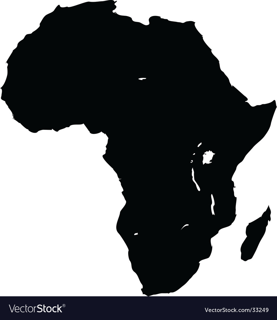 Map Of Africa Royalty Free Vector Image Vectorstock 1110