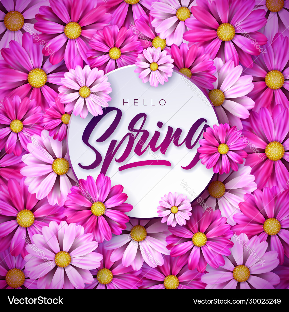 On a spring nature theme Royalty Free Vector Image