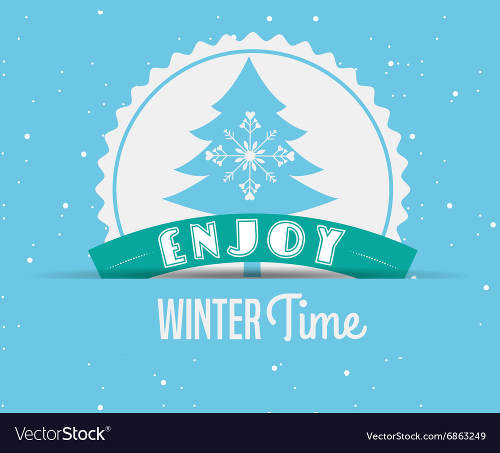 Welcome winter design Royalty Free Vector Image