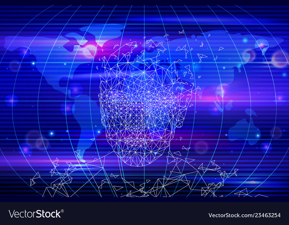 Artificial intelligence map and - Artificial Intelligence Map And Person Vector 23463254 