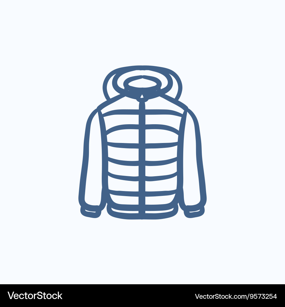 Jacket sketch icon Royalty Free Vector Image - VectorStock